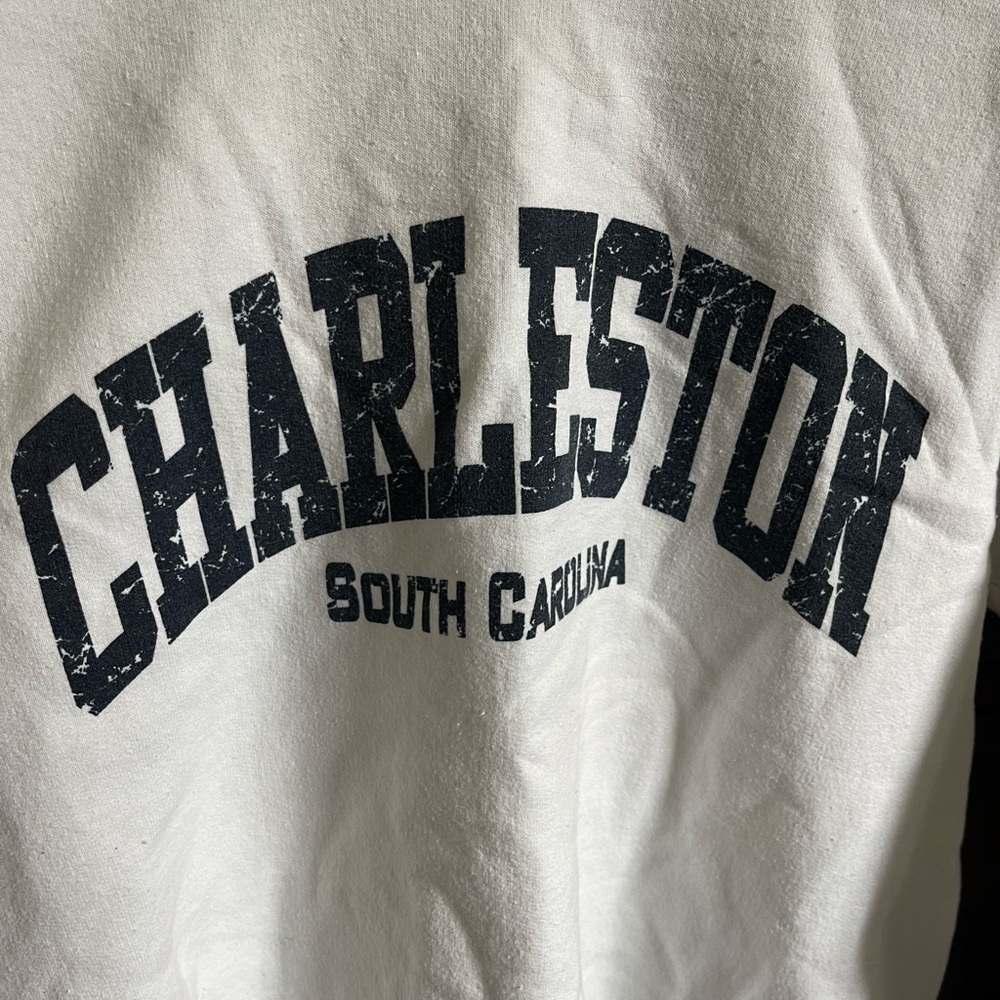 Charleston, SC White Crewneck